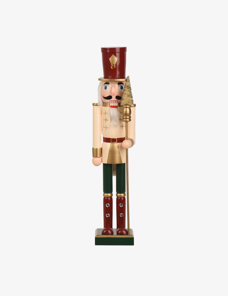Kaemingk Wooden Nutcracker with Snowman - picture 1 Kaemingk Wooden Nutcracker with Snowman - picture 1