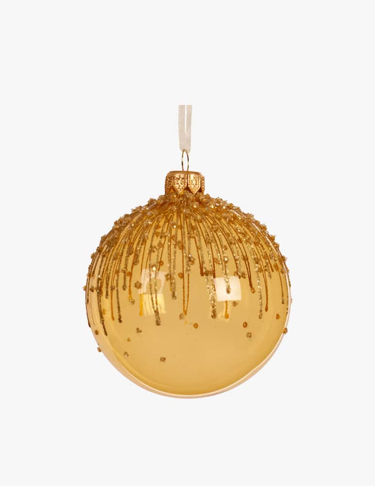 rinascente Kaemingk Lines And Glitter Ball 8cm