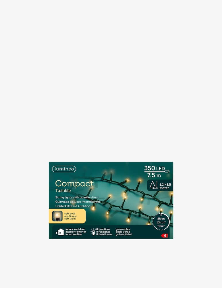 Kaemingk Lumineo LED compact 8 funzioni effetto twinkle outdoor 750cm - immagine 1 Kaemingk Lumineo LED compact 8 funzioni effetto twinkle outdoor 750cm - immagine 1
