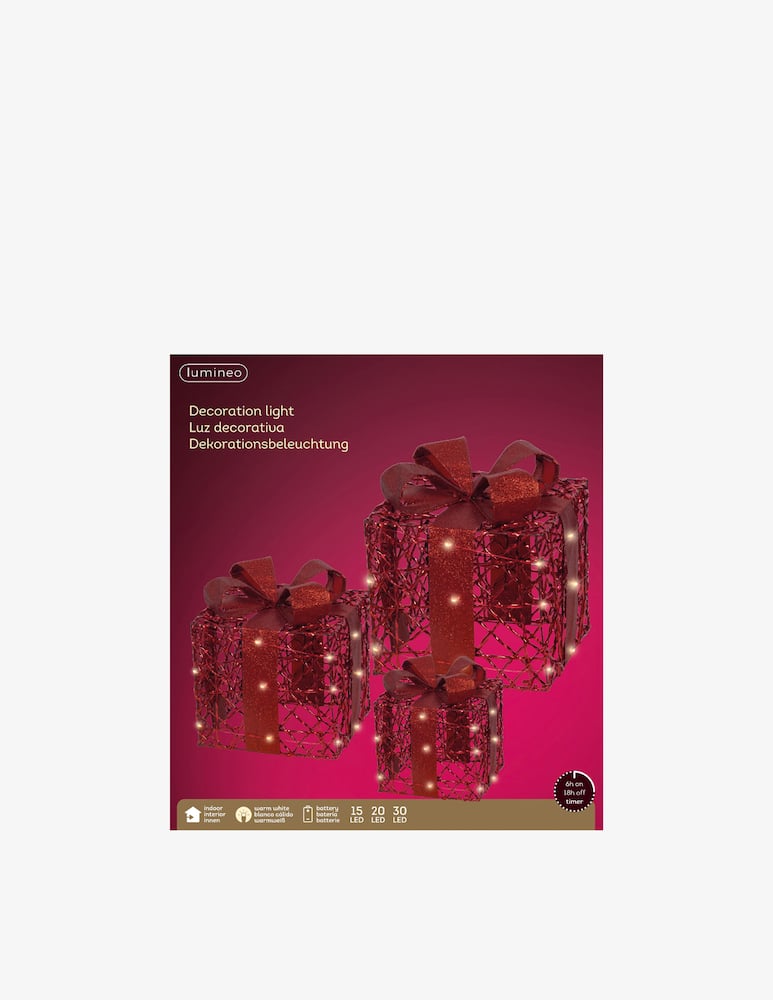Kaemingk Set 3 giftbox LED fisso indoor - immagine 3 Kaemingk Set 3 giftbox LED fisso indoor - immagine 3