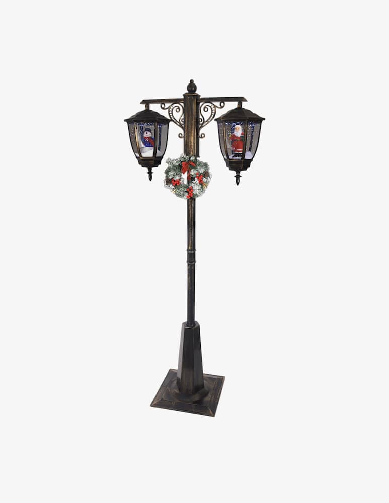 Kaemingk Lanterna con Babbo Natale e pupazzo h. 188 cm - immagine 1 Kaemingk Lanterna con Babbo Natale e pupazzo h. 188 cm - immagine 1
