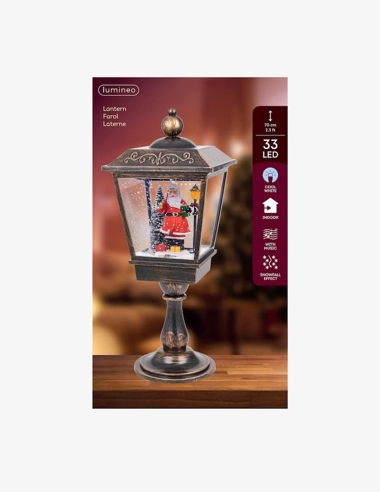 Kaemingk Lanterna con Babbo Natale LED - immagine 2 Kaemingk Lanterna con Babbo Natale LED - immagine 2