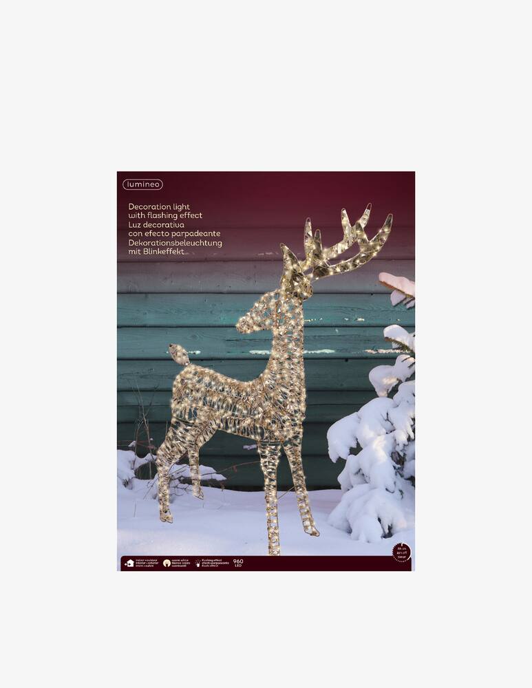 rinascente Kaemingk Outdoor Reindeer Micro Led