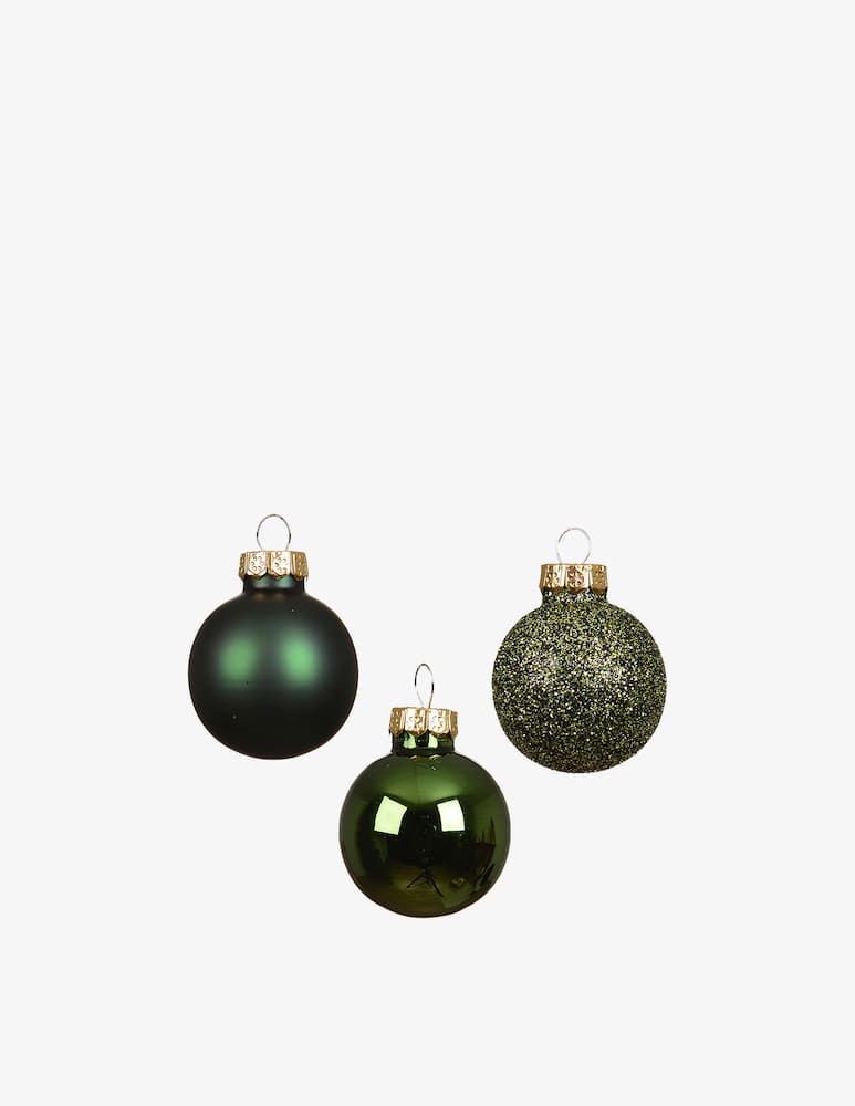 Kaemingk Box 9 palline lucide/opache/glitter 3cm - immagine 2