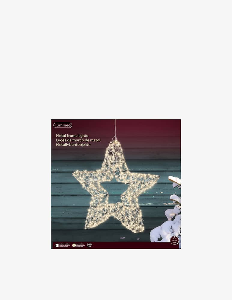 Kaemingk Outdoor Micro Led Star Silver/Warm White - picture 3 Kaemingk Outdoor Micro Led Star Silver/Warm White - picture 3