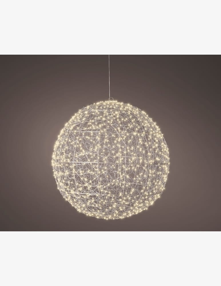 rinascente Kaemingk Ball Outdoor Micro Led Silver/Warm White D. 58cm