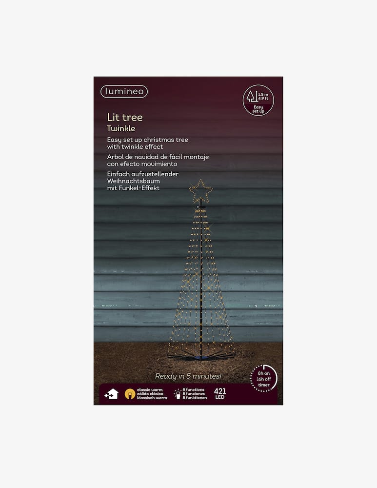 Kaemingk Albero LED 8 effetto twinkle outdoor - immagine 3 Kaemingk Albero LED 8 effetto twinkle outdoor - immagine 3