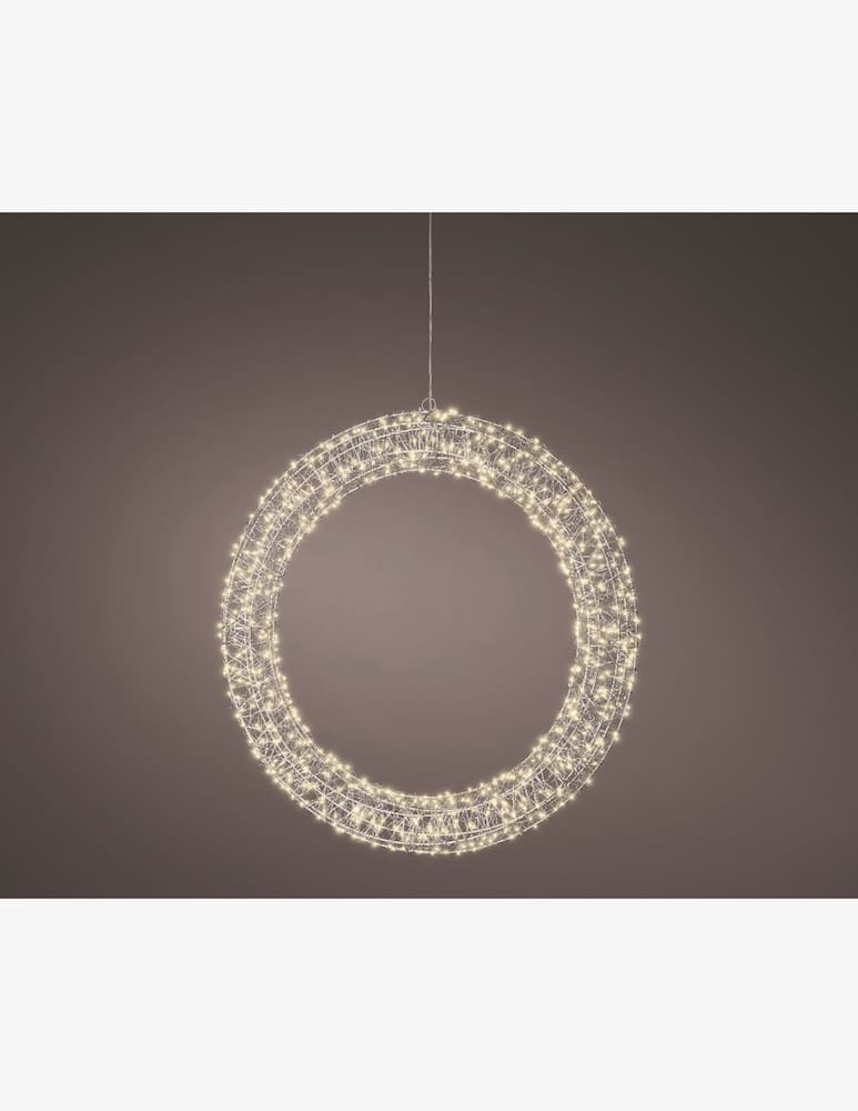 Kaemingk Outdoor Micro Led Circle Silver/Warm White - picture 3 Kaemingk Outdoor Micro Led Circle Silver/Warm White - picture 3