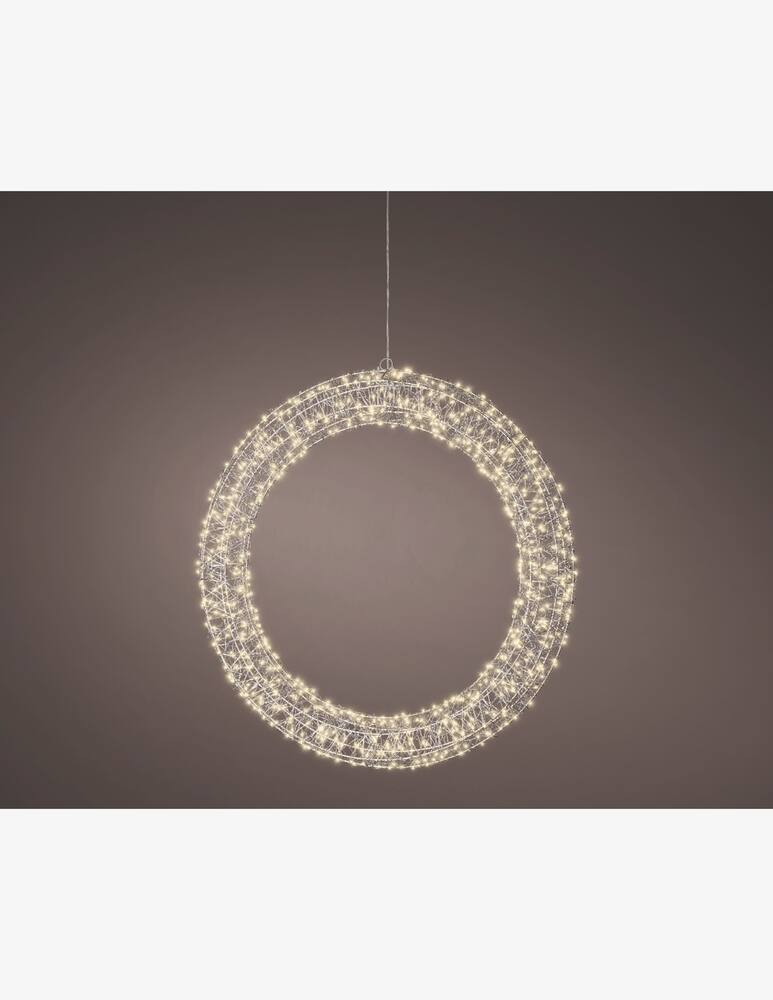 rinascente Kaemingk Outdoor Micro Led Circle Silver/Warm White