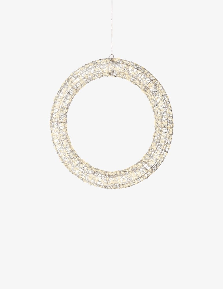 Kaemingk Outdoor Micro Led Circle Silver/Warm White - picture 1 Kaemingk Outdoor Micro Led Circle Silver/Warm White - picture 1