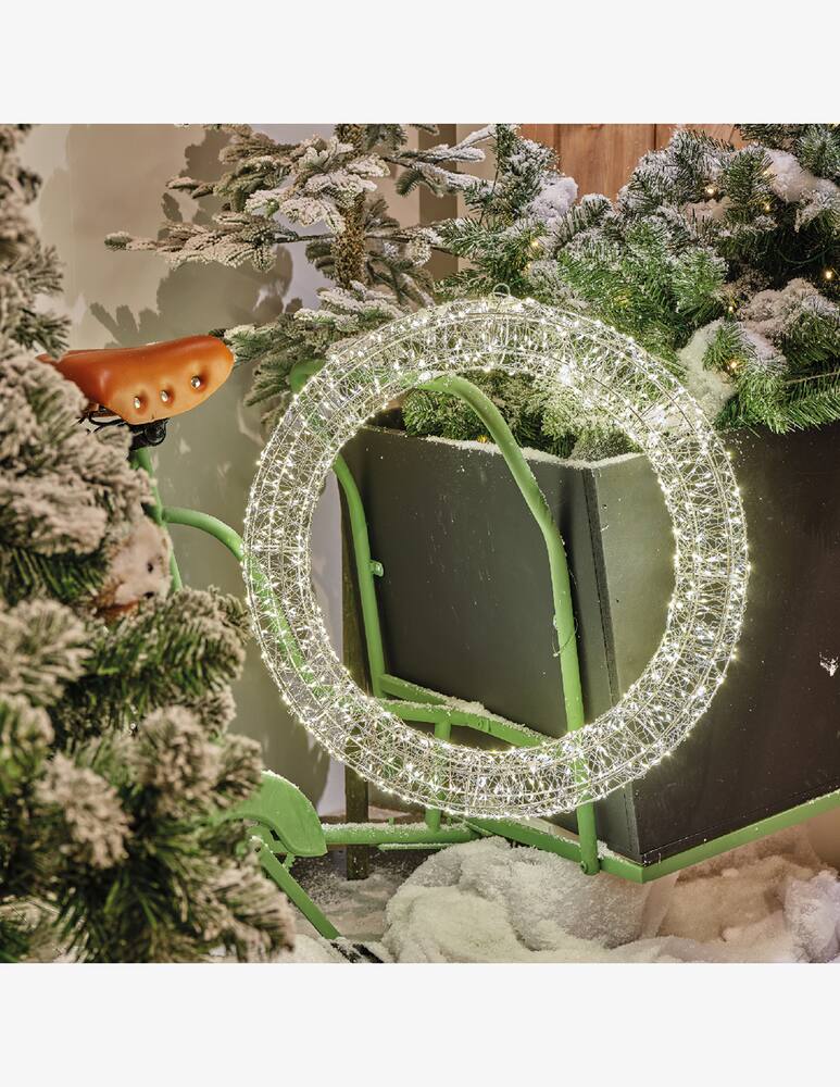 rinascente Kaemingk Outdoor Micro Led Circle Silver/Warm White