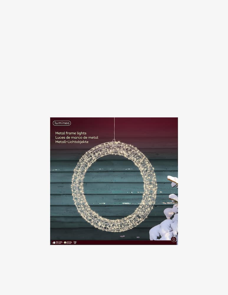 Kaemingk Outdoor Micro Led Circle Silver/Warm White - picture 4 Kaemingk Outdoor Micro Led Circle Silver/Warm White - picture 4