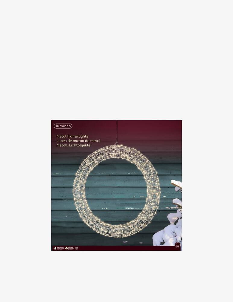 rinascente Kaemingk Outdoor Micro Led Circle Silver/Warm White