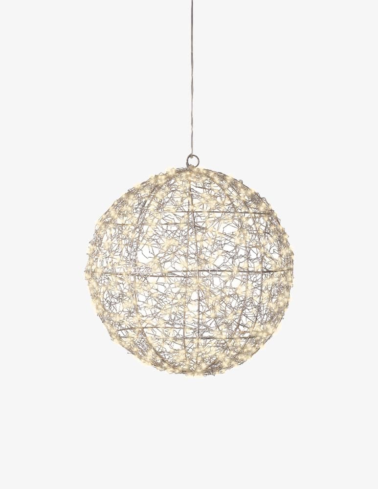 rinascente Kaemingk Ball Outdoor Micro Led Silver/Warm White D. 38cm
