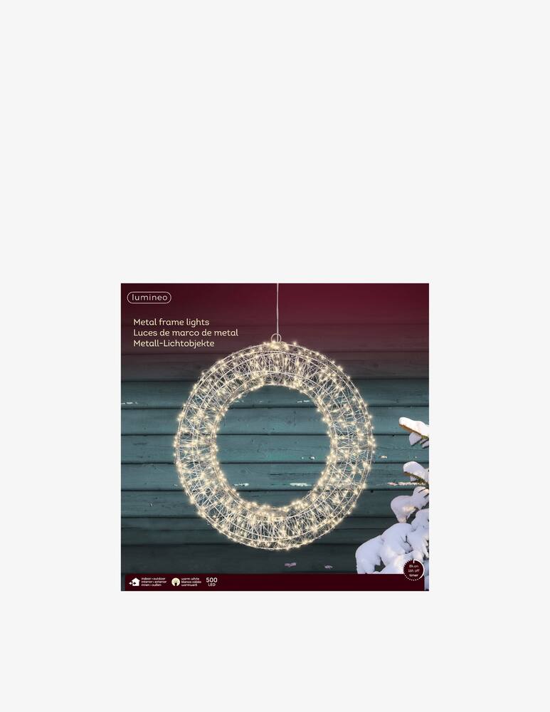 rinascente Kaemingk Outdoor Micro Led Circle Silver/Warm White