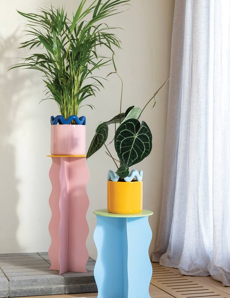 rinascente &klevering Fioriera A Onde Arancione
