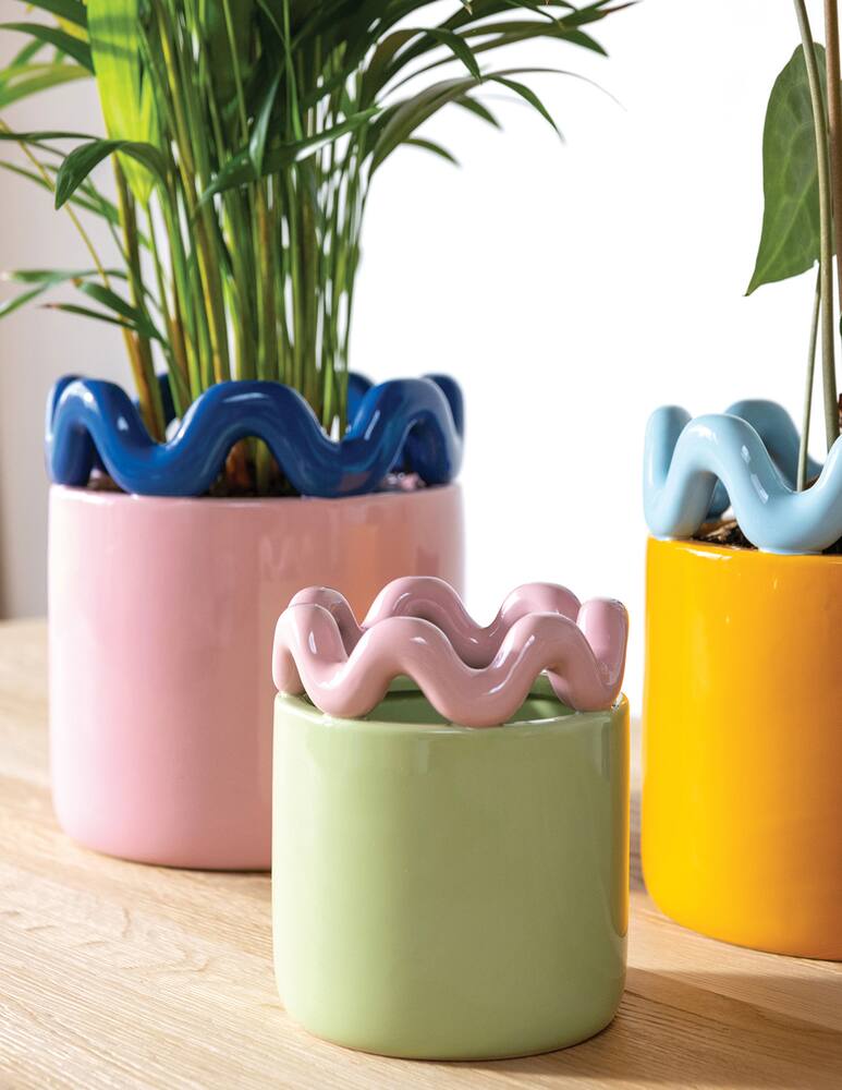 rinascente &klevering Fioriera A Onde Verde