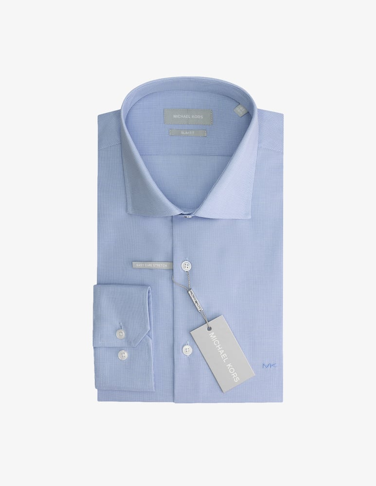 rinascente Michael Kors Camicia slim fit microcheck easy care