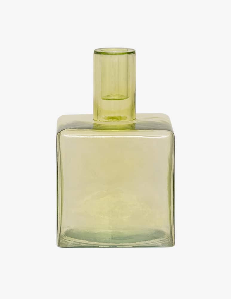Urban Nature Culture Candle Holder Cubico Pale Green - picture 1 Urban Nature Culture Candle Holder Cubico Pale Green - picture 1