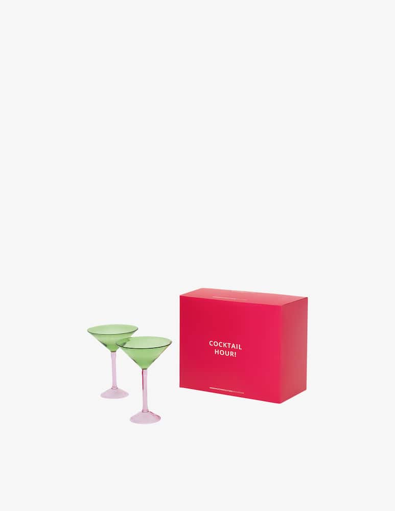 rinascente Urban Nature Culture Martini Cocktail Bicchieri Set 2 Pz In Confezione Regalo