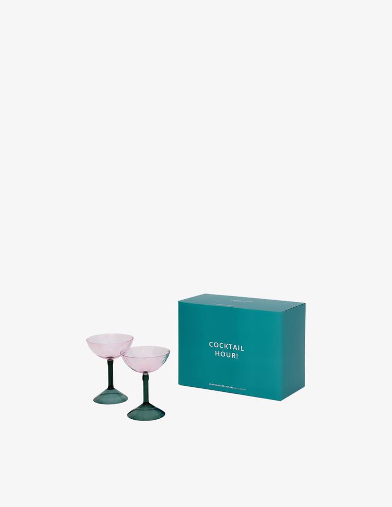 rinascente Urban Nature Culture Coupe Cocktail Glass Set Of 2 In Gift Pack