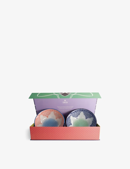 TOKYO design studio - Lily Flower Ciotola Ramen Gift Set 1200 ml 2pz - €61,50