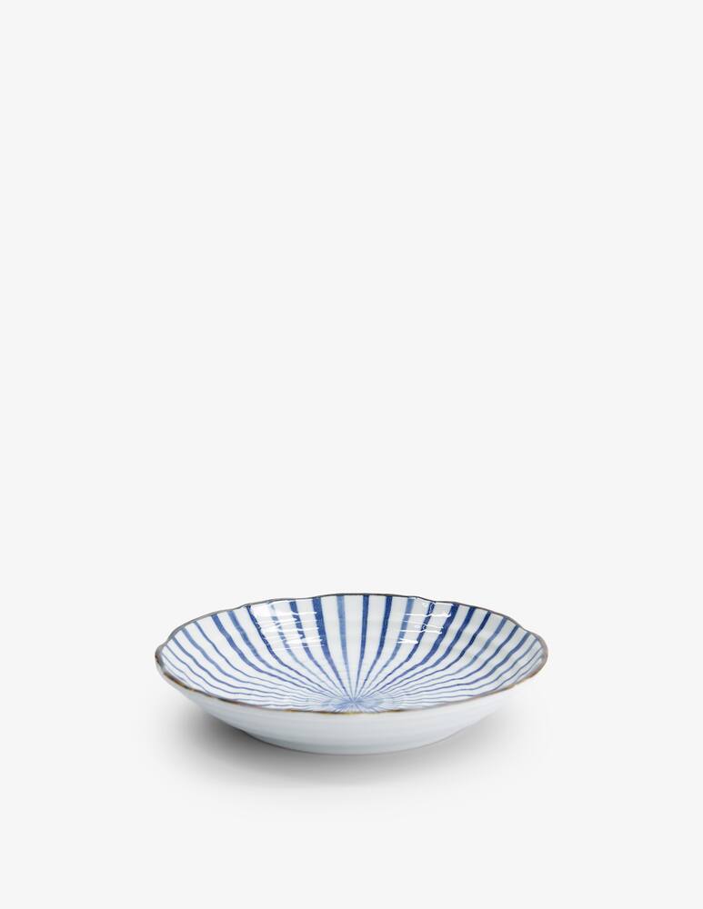 rinascente TOKYO design studio Natsu Tokusa Plate 22X4Cm Blue/White