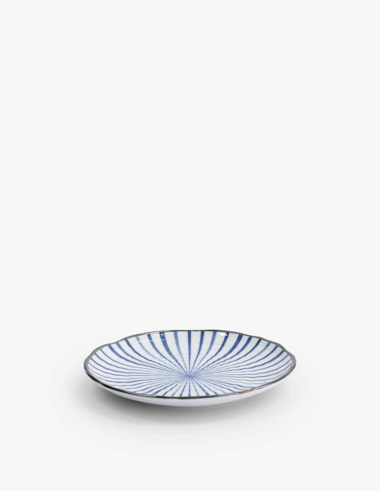 TOKYO design studio Piatto Natsu Tokusa 16.5X2Cm Blue/White - immagine 2 TOKYO design studio Piatto Natsu Tokusa 16.5X2Cm Blue/White - immagine 2