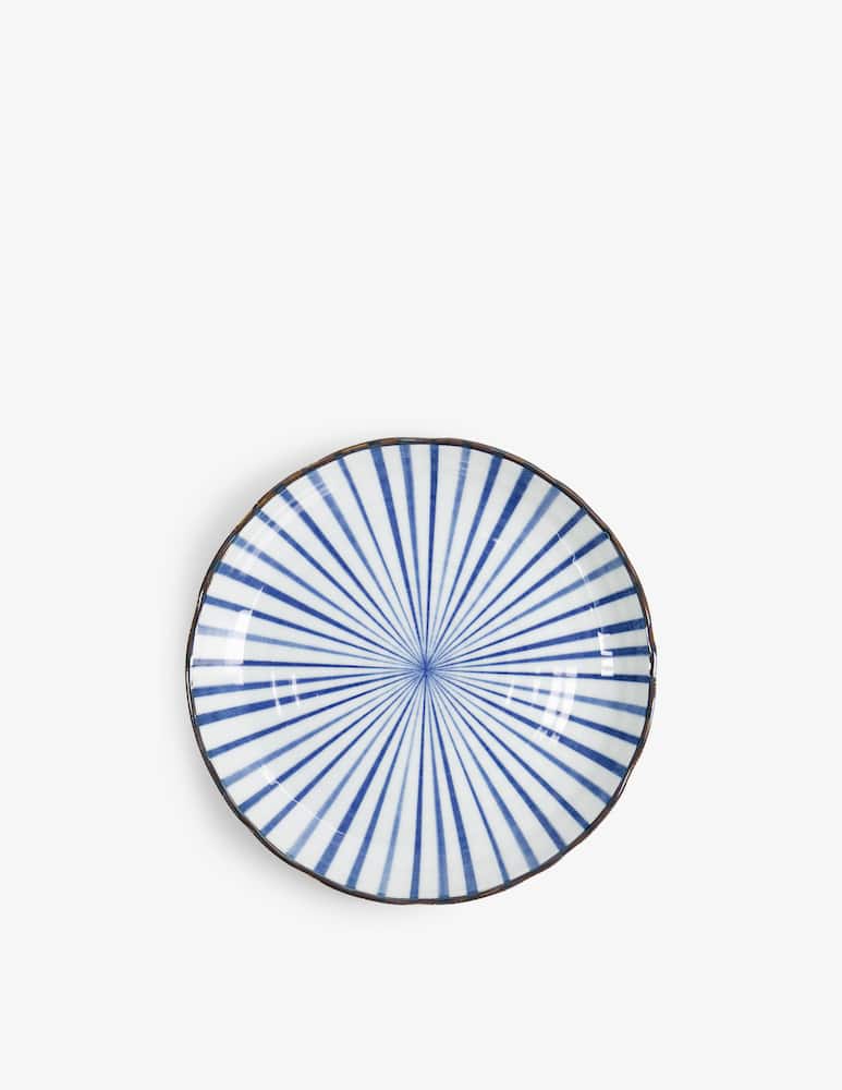 TOKYO design studio Plate Natsu Tokusa 24.7X3Cm Blue/White - picture 1 TOKYO design studio Plate Natsu Tokusa 24.7X3Cm Blue/White - picture 1