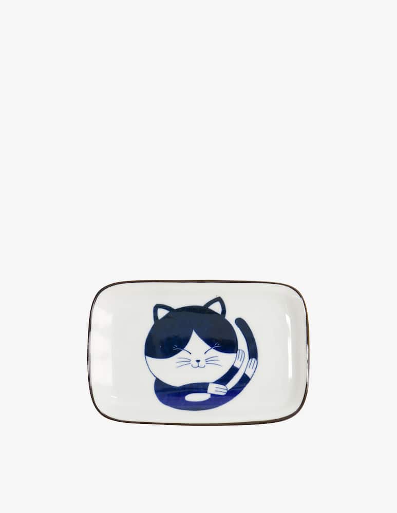 TOKYO design studio Kawaii piatto rettangolare Cat Neko - picture 1 TOKYO design studio Kawaii piatto rettangolare Cat Neko - picture 1