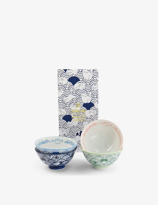 TOKYO design studio - Kawaii Anime Cat Ciotola Riso Gift Set 4pz - €44,50