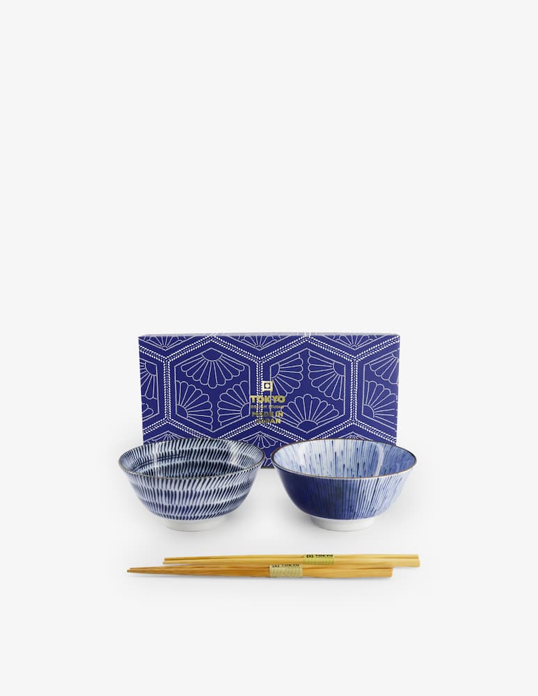 rinascente TOKYO design studio Tayo Bowl Giftset 2 Pz Con Bacchette