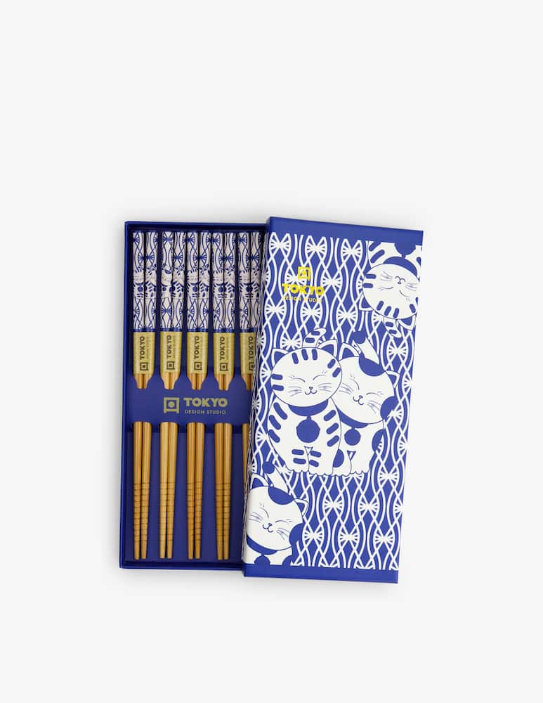 rinascente TOKYO design studio Cat Neko Gift Set Con Bacchette/5