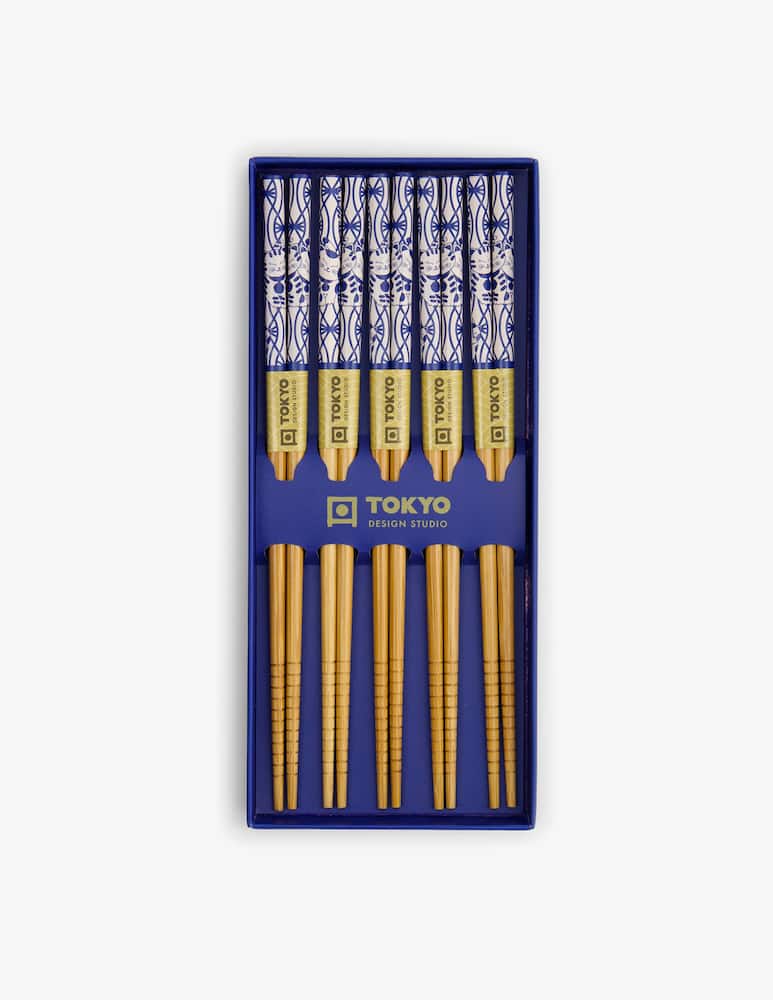 rinascente TOKYO design studio Cat Neko Gift Set Con Bacchette/5