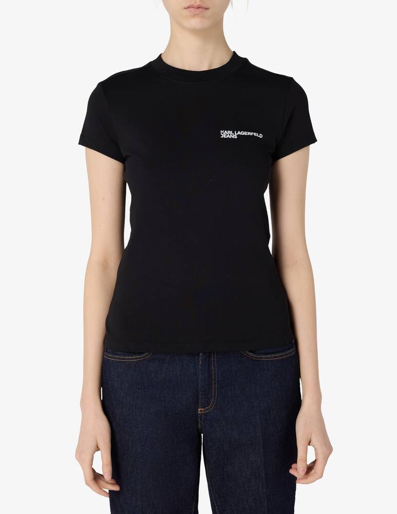 Karl Lagerfeld Jeans T-shirt slim in cotone - immagine 1 Karl Lagerfeld Jeans T-shirt slim in cotone - immagine 1