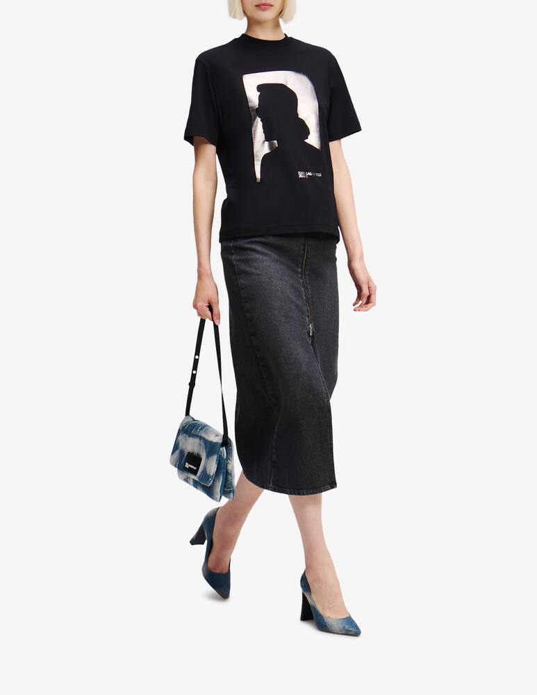 rinascente Karl Lagerfeld T-shirt in cotone con stampa