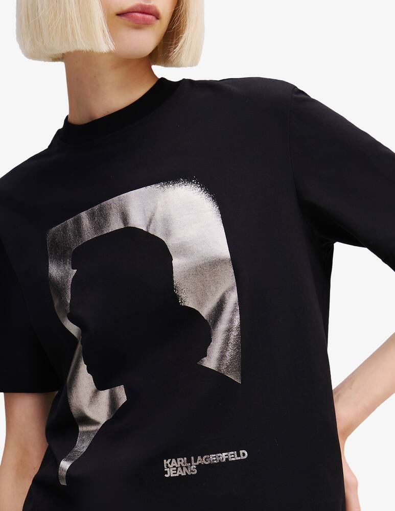 rinascente Karl Lagerfeld T-shirt in cotone con stampa