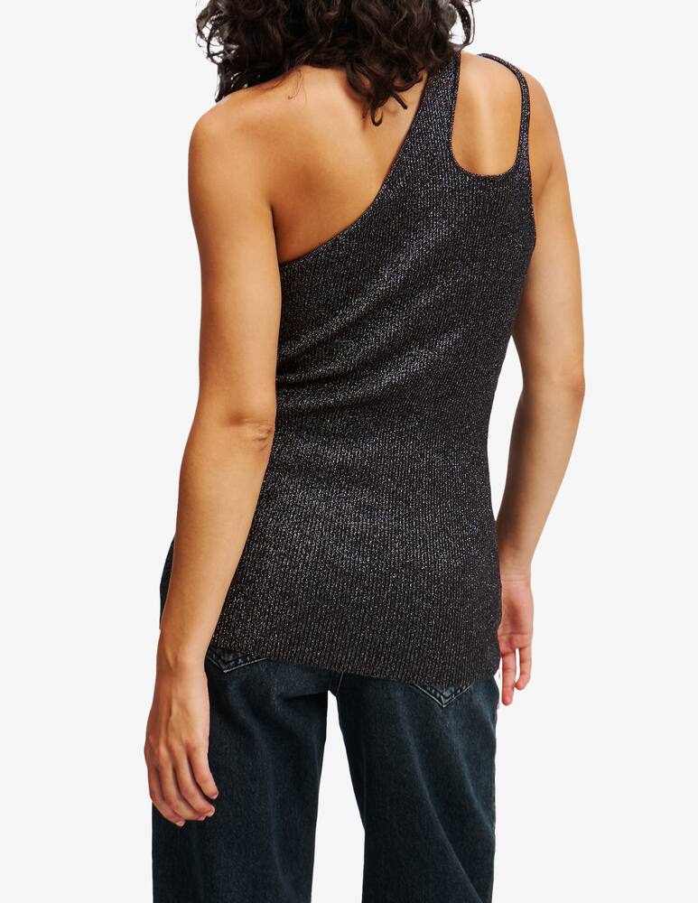 rinascente Karl Lagerfeld Top monospalla glitterato