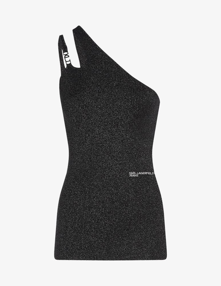 rinascente Karl Lagerfeld Top monospalla glitterato