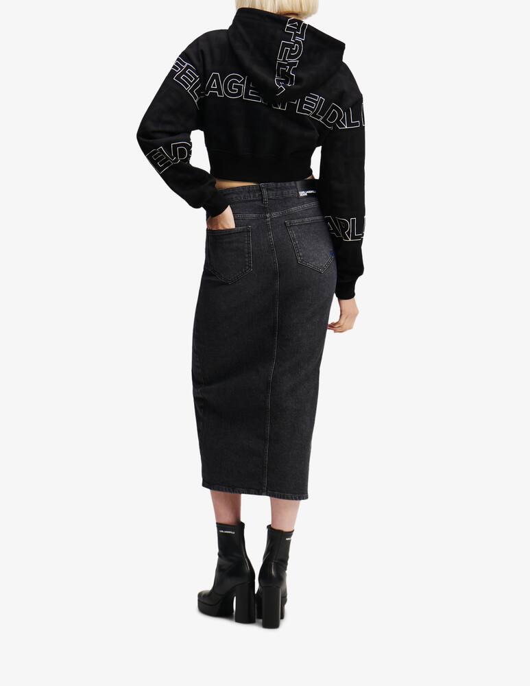 rinascente Karl Lagerfeld Denim midi skirt