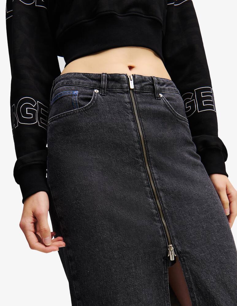 rinascente Karl Lagerfeld Denim midi skirt
