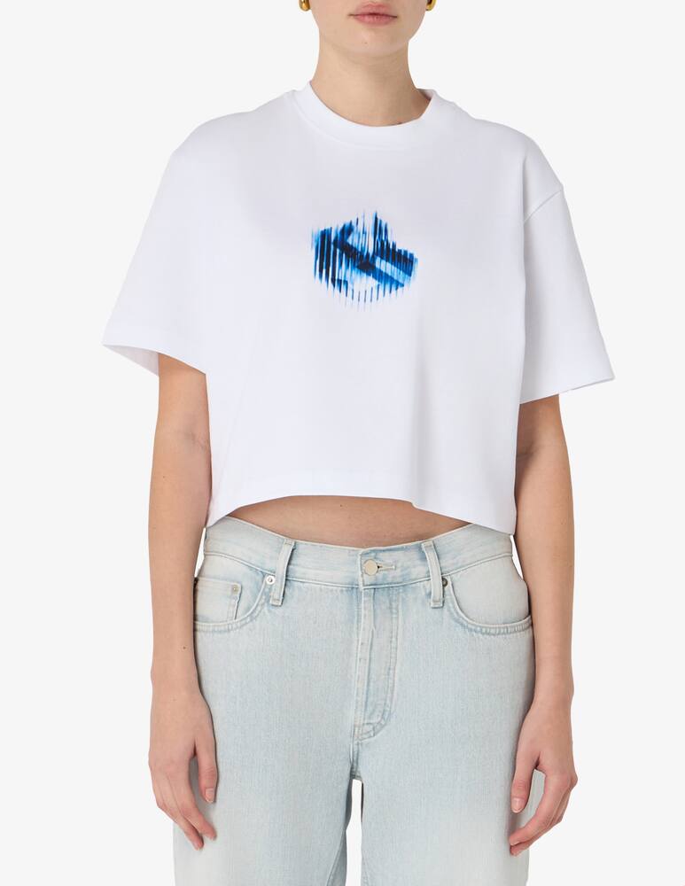 rinascente Karl Lagerfeld T-shirt boxy con logo in cotone