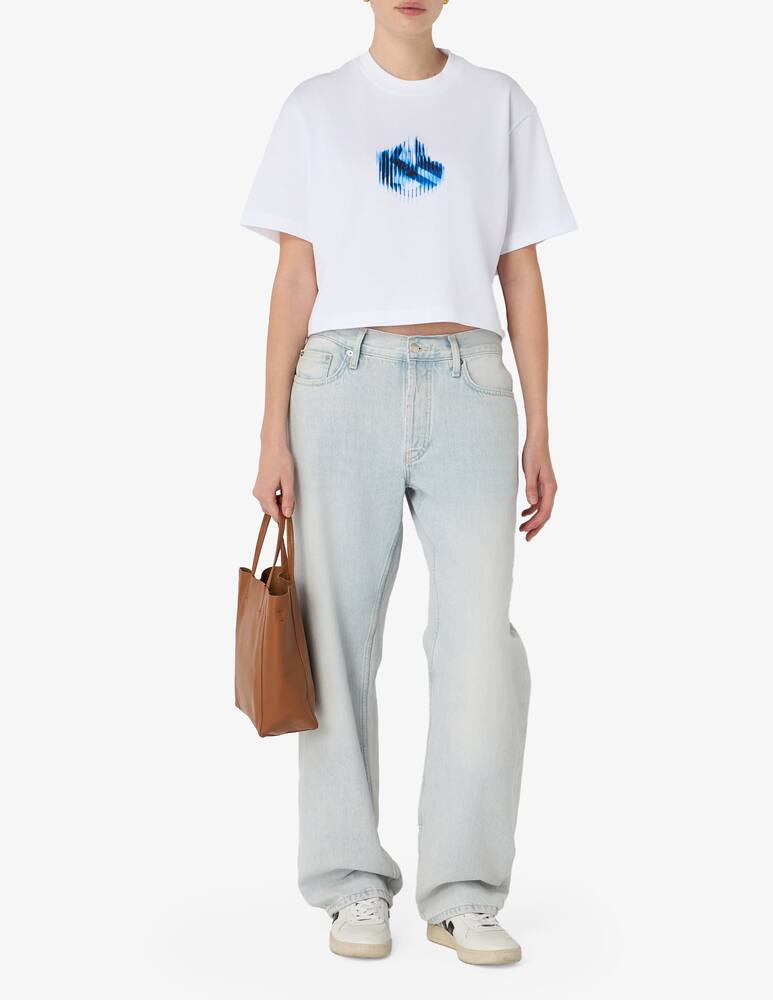 rinascente Karl Lagerfeld T-shirt boxy con logo in cotone