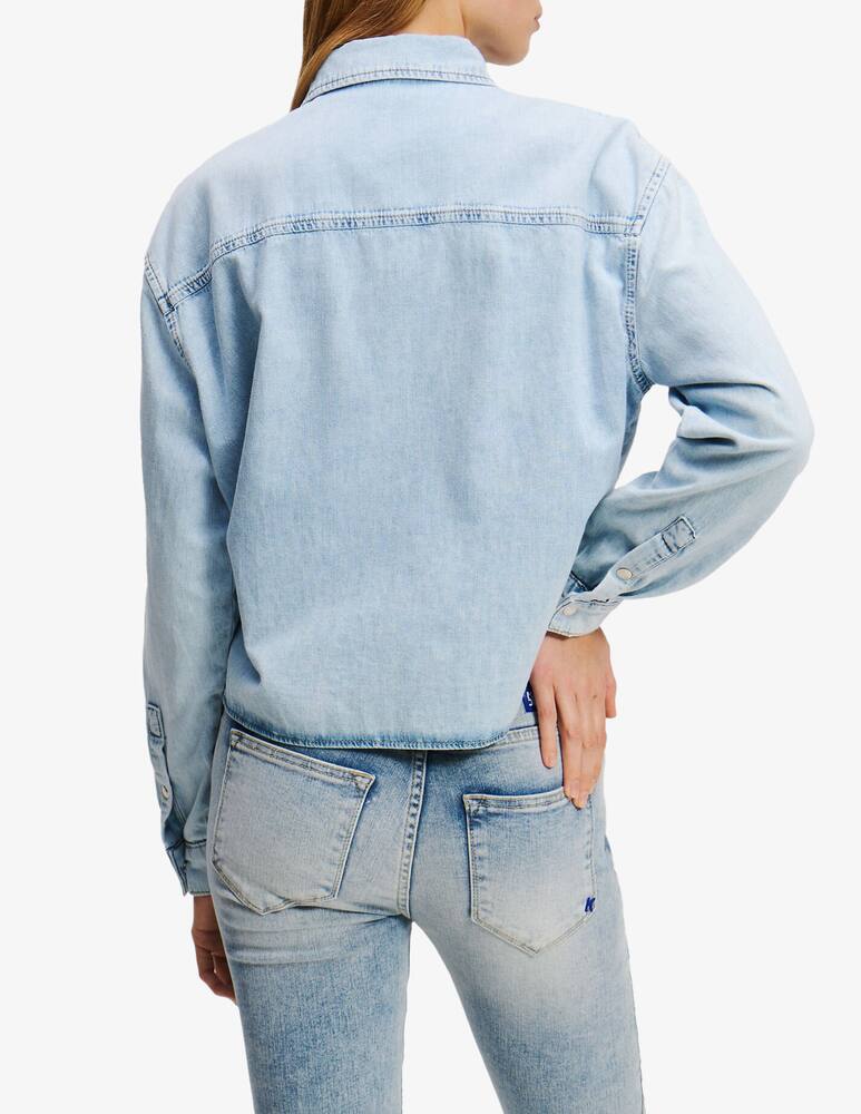 rinascente Karl Lagerfeld Denim wrap shirt