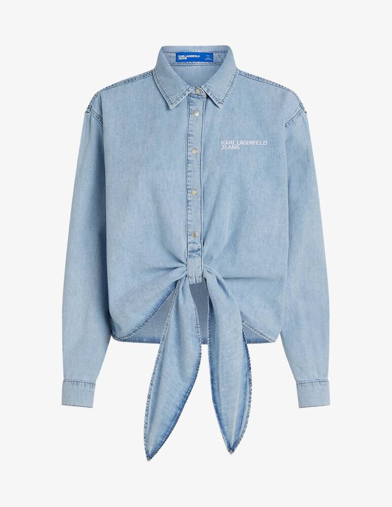 rinascente Karl Lagerfeld Denim wrap shirt