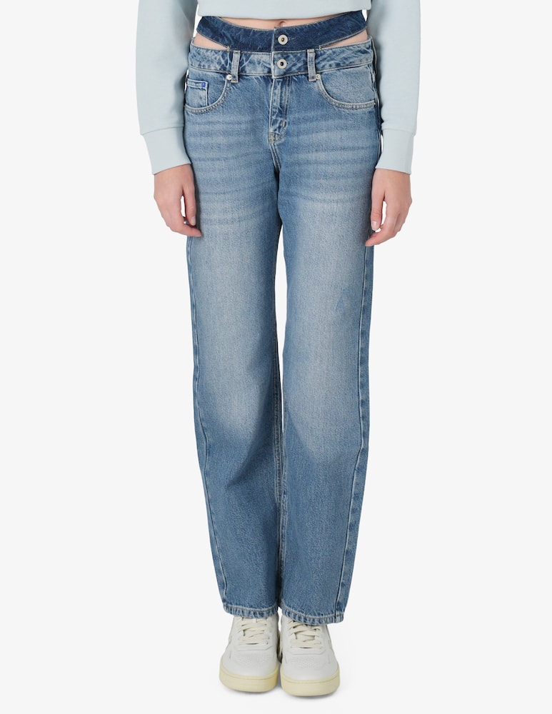 rinascente Karl Lagerfeld Jeans straight a vita alta