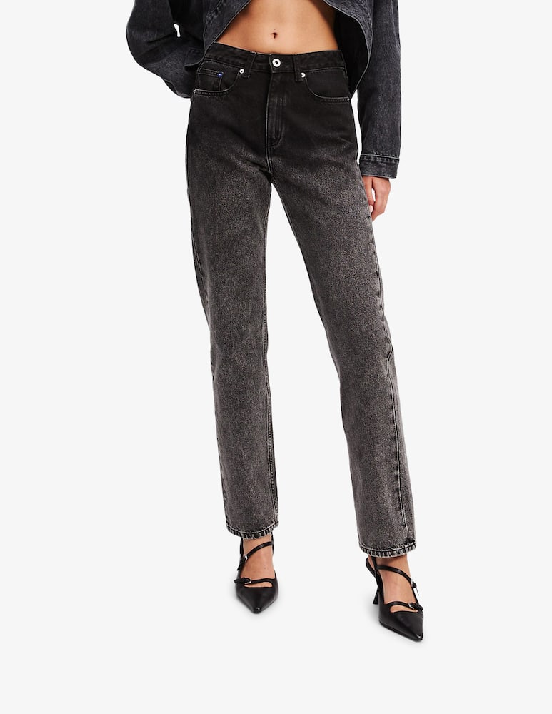 rinascente Karl Lagerfeld Straight ombre denim trousers