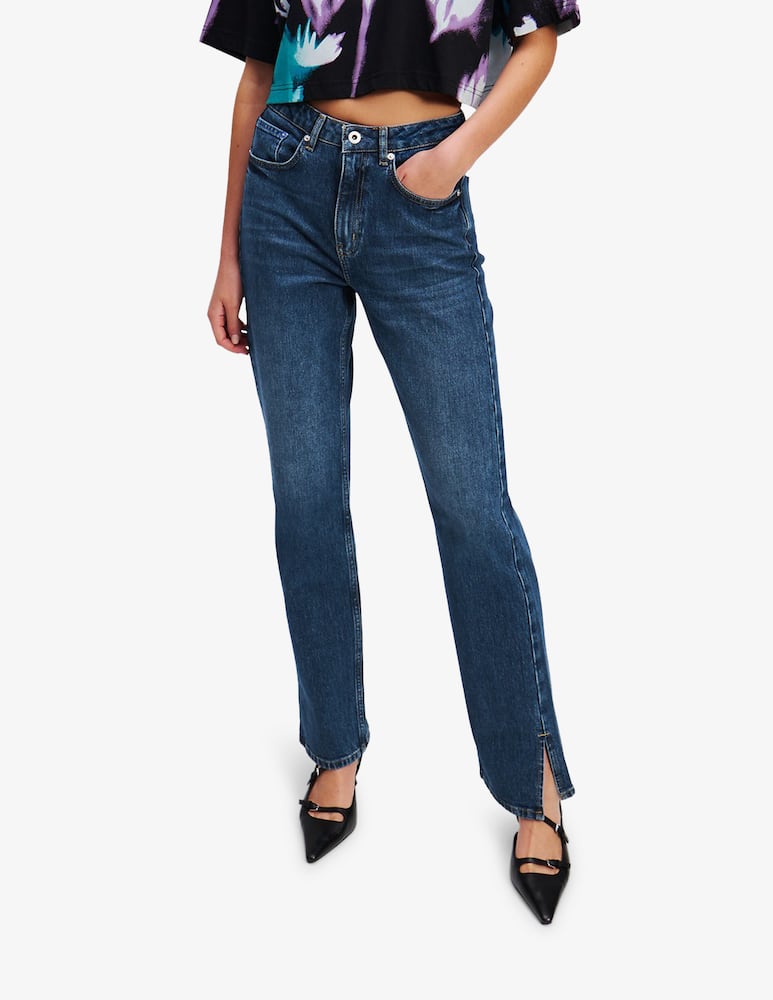 rinascente Karl Lagerfeld Jeans a gamba dritta con spacchi