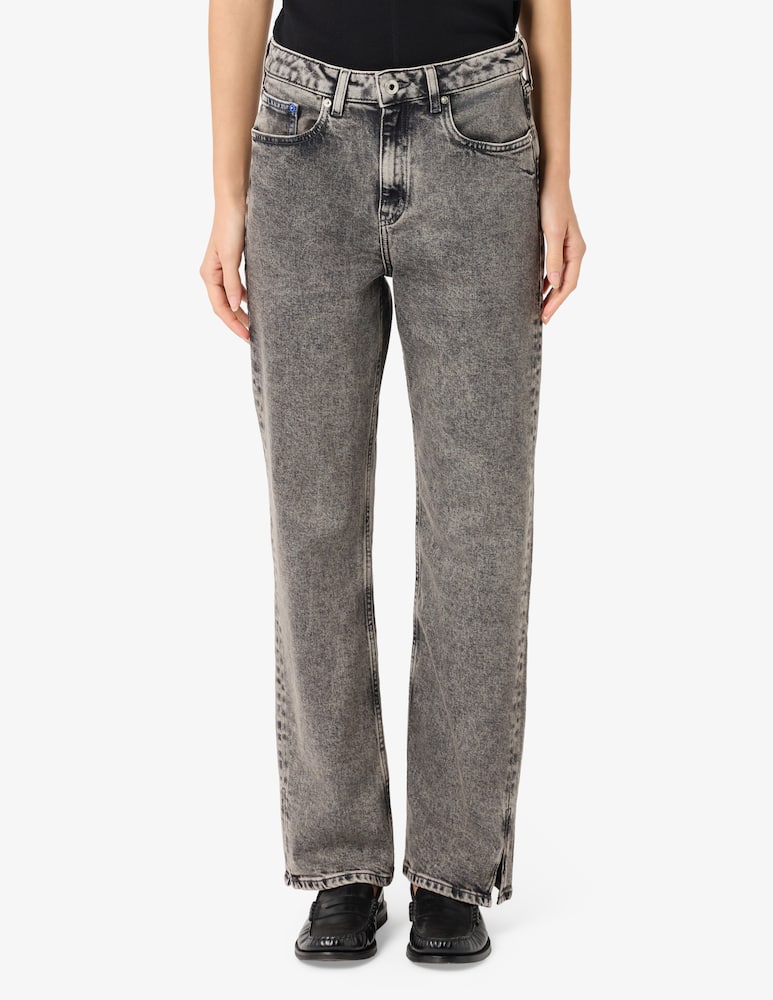 rinascente Karl Lagerfeld Jeans dritti con spacco