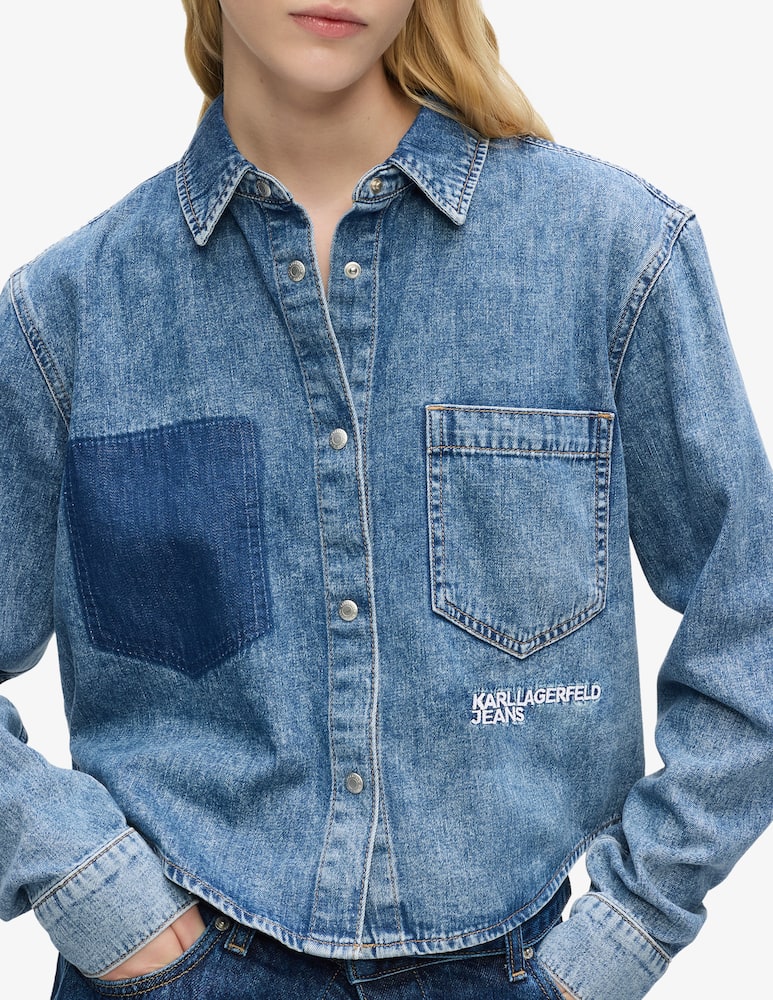 rinascente Karl Lagerfeld Camicia di jeans boxy